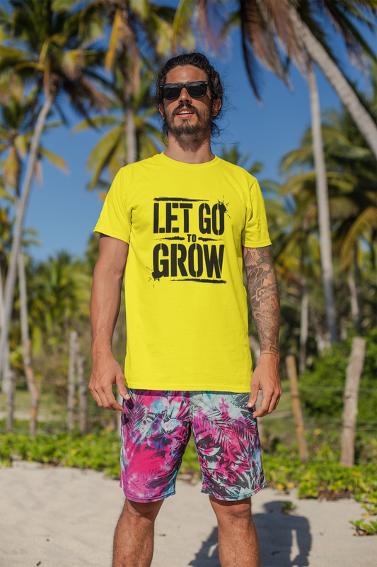 christian t shirt men Let go to Grow T-Shirt