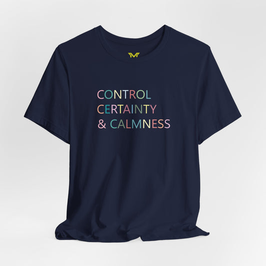 Control, Certainty and Calmness